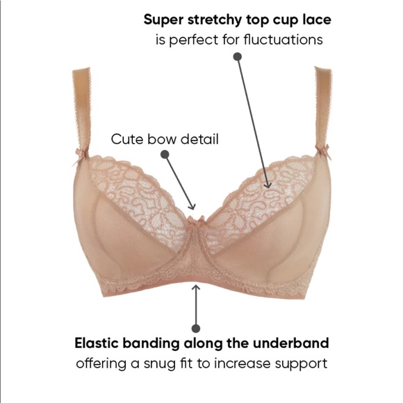 38K CURVY KATE Ellace Balcony Bra in Latte - Picture 3 of 7